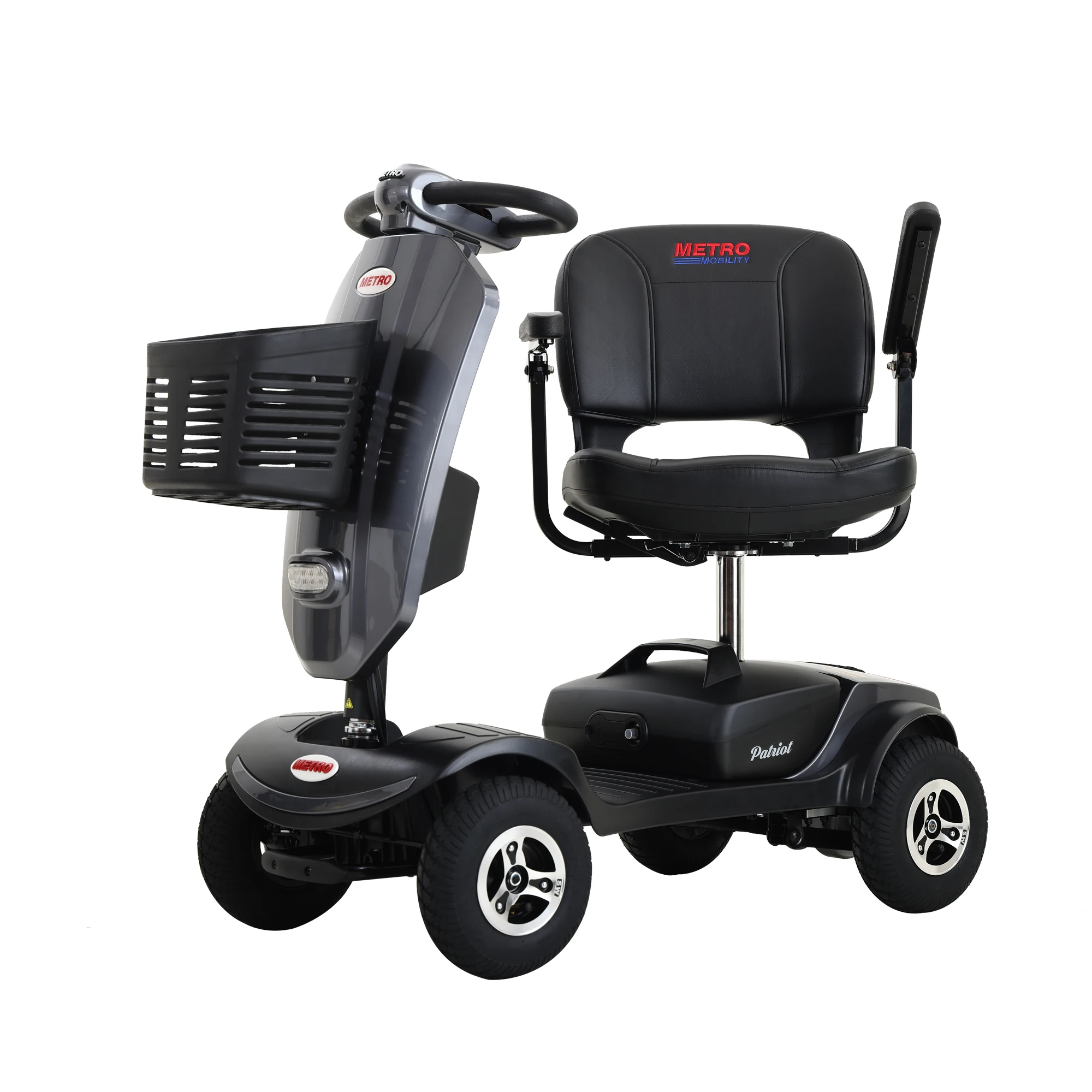 

4 Wheels Outdoor Compact Mobility Scooter with 2pcs*20AH Lead acid Battery Foldable Portable 300W Motor