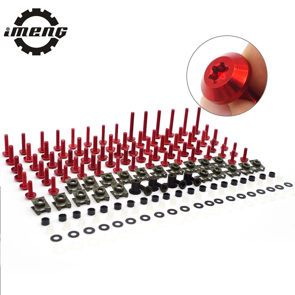 

Motorcycle Fairing Bolt Kit Motorbike Screws Nuts For Cbr 600 Rr Fjr 1300 R1200gs Adventure Nc750x Scrambler Xt 600 Nmax Steed