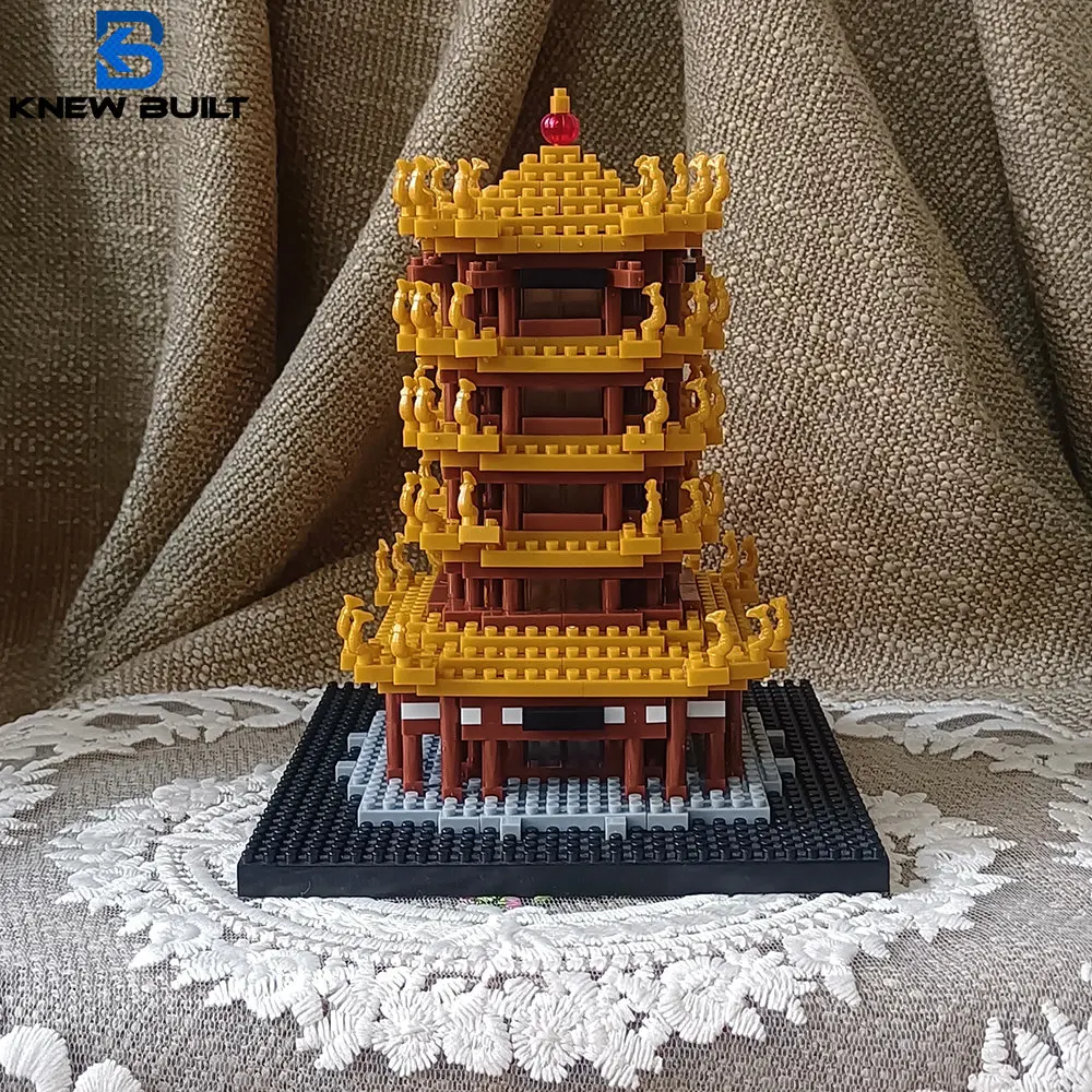 

KNEW BUILT Super Mini Construction China Tower Asian Architecture Building Blocks Children Toys Assemble Bricks Great Wall Model