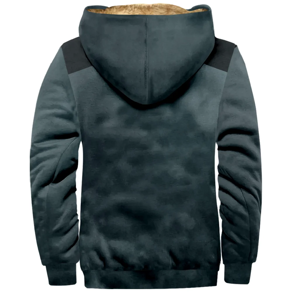 Толстовка Мужская/женская с капюшоном и 3D-принтом на молнии