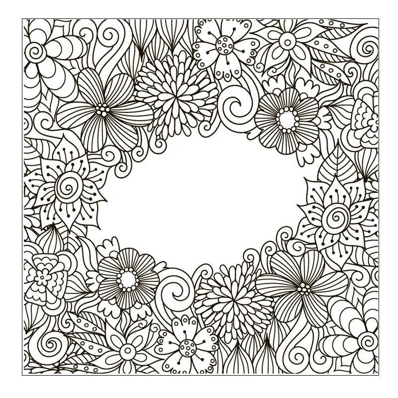 

Abstract Flower Pattern Stamps for Scrapbooking Card Making Album Diary Decoration Transparent Stamps Decoration Craft 10cm*10cm