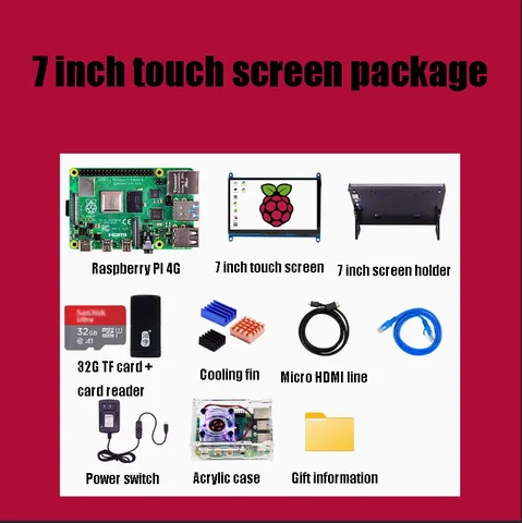 FOR Raspberry Pi5 2GB/4GB/8GB/16GB Kit Laptop Development Board 2.4GHz AI Starter Kit PCIe Programming 4B motherboard python