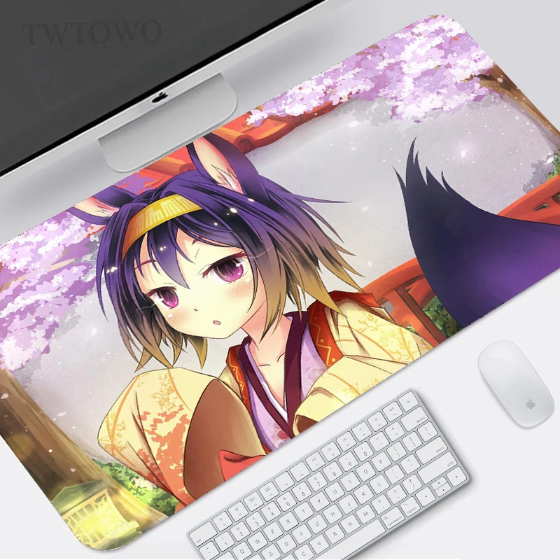

Игровой коврик для мыши No Game No Life XL, большой коврик для мыши HD XXL, коврики для мыши из натурального каучука, мягкий офисный Настольный Коврик д...