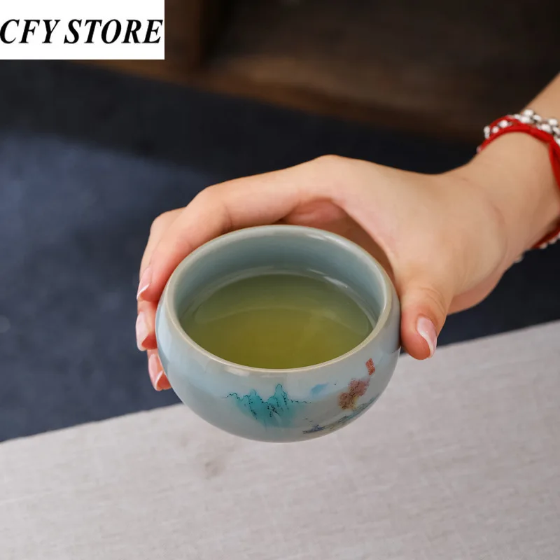 

100/120ml Creative Elegant Chic Ceramic Cup Lovers Personality Coffee Milk Mug Office Family Artistic Drinking Tea Cup Drinkware