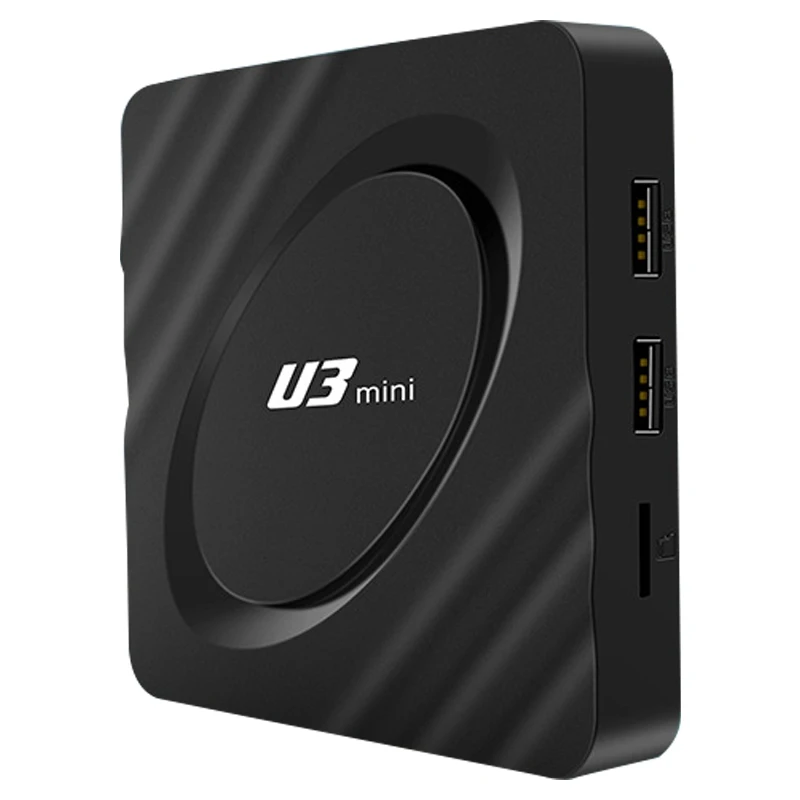 

U3 Mini TV Box 4K HD Android 9.1 TV Box S905W 2+16GB Network Set-Top Box (EU Plug)