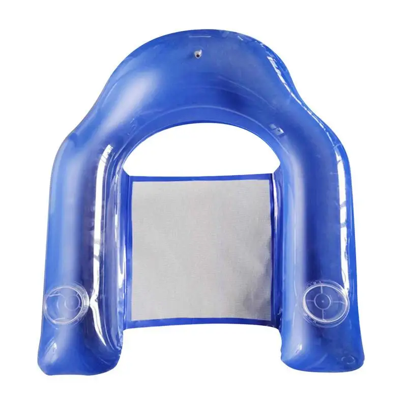 

Floating Chair Foldable Pool Seat Floats For Adults Floating Pool Chair Lounge Floats With Cup Holder For Swimming Pool Beach