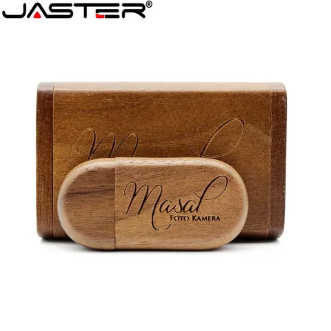 JASTER USB-флешка деревянная 4/16/32/64 ГБ