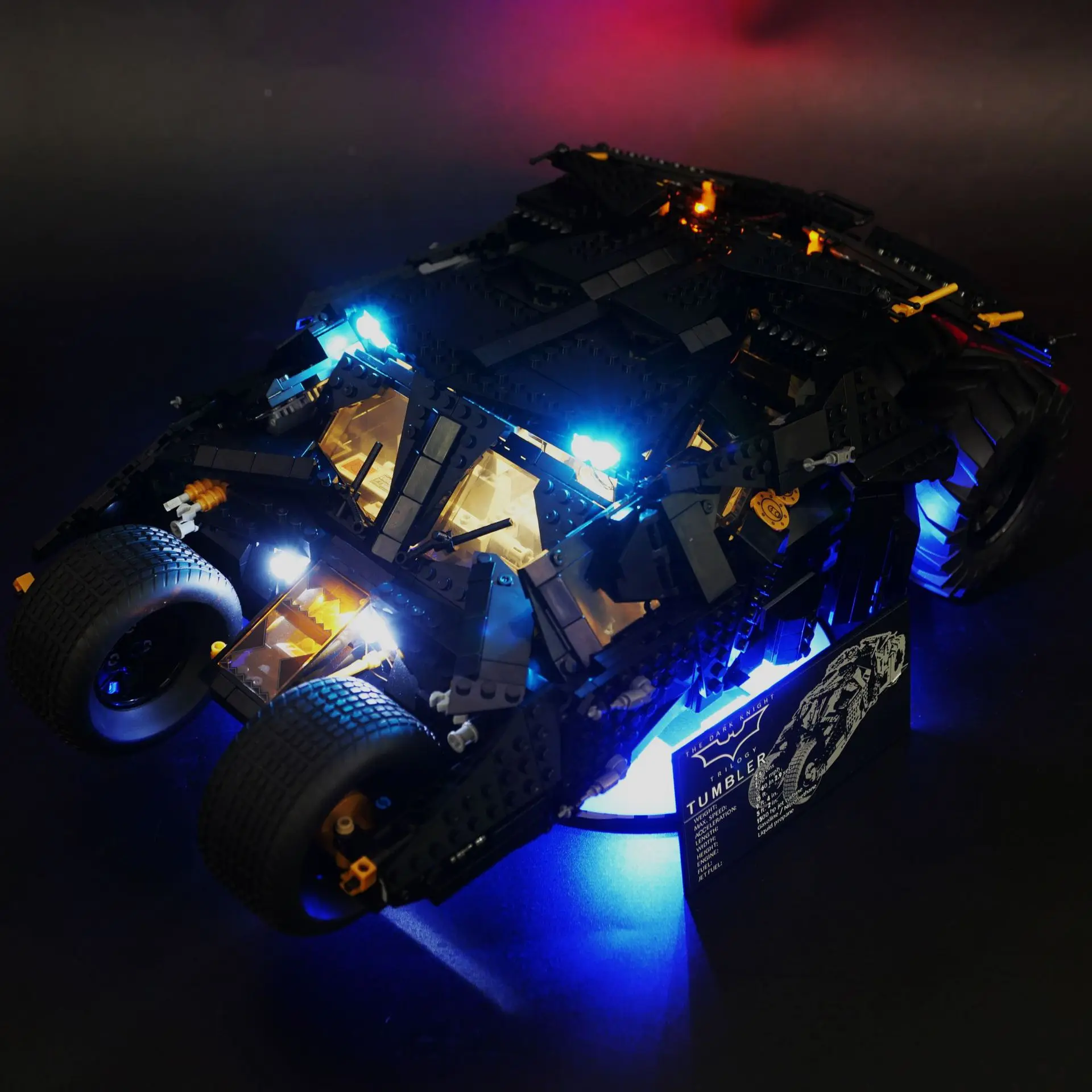 Фото Комплект светодиодных фонарей для LEGO Batmobile Tumbler 76240, идеи ламп, подарок «сделай сам» (не включает строительные блоки, наборы кирпичей, наборы моделей) №3