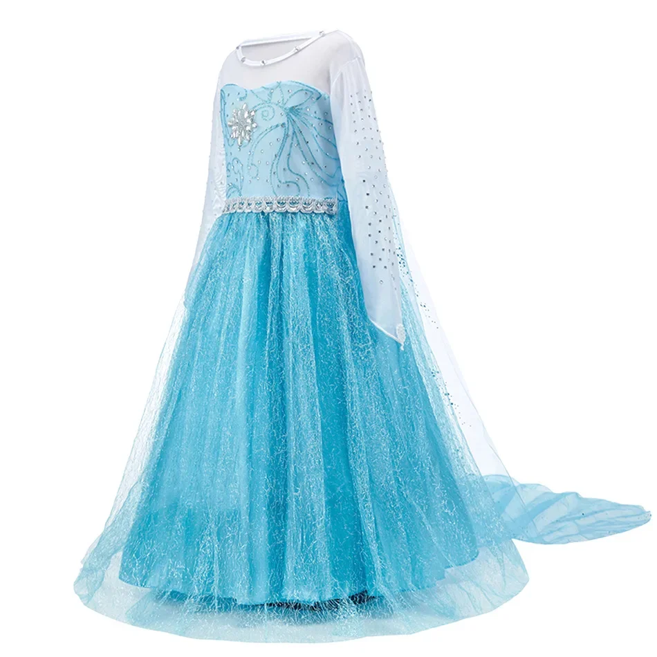 Костюм Эльзы Холодное сердце из фильма Эльза костюм и Анны с блестками 2