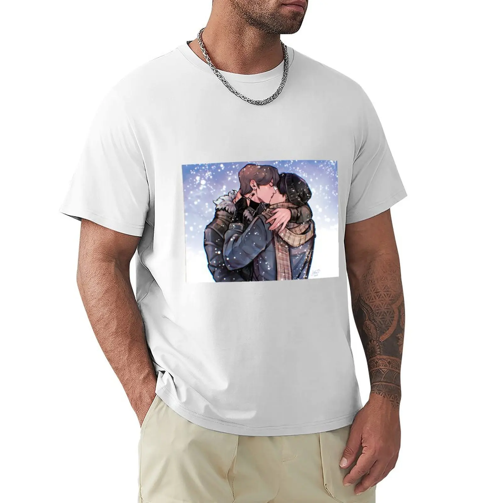 Мужская зимняя футболка Minsung летняя одежда большие размеры