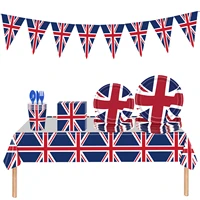 british party tableware kit britain flag paper dinnerware set british flag bunting cups plates napkins for britain uk england