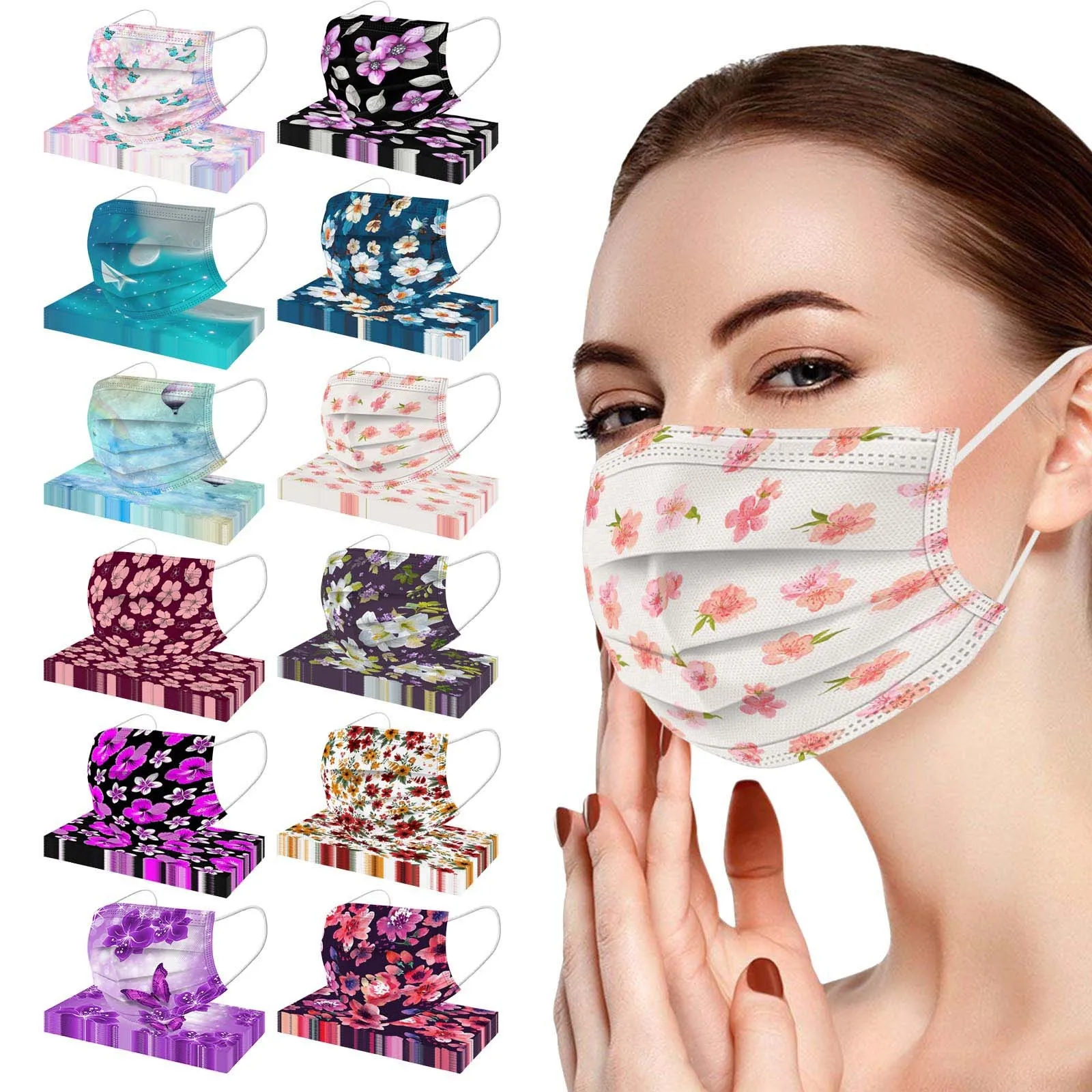 

10 шт., ультратонкая маска для лица из нетканого материала