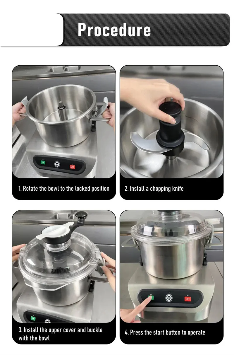 Настольная мясорубка для резки овощей 5 л