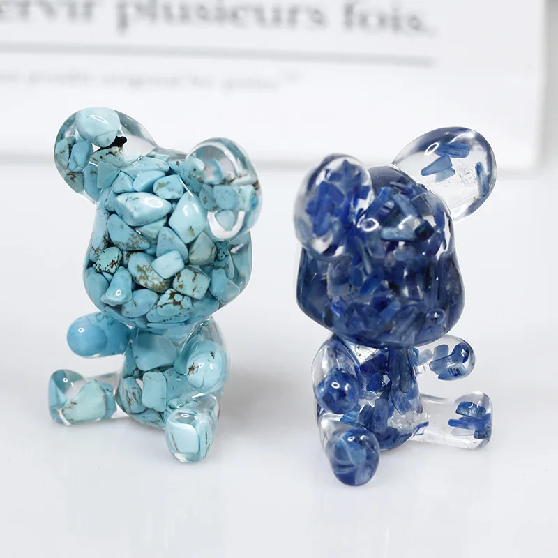 

Cute Fluid Bear Miniatures Room Decorations Aesthetic Decor Nordic Home Sculptures &Figurine Mariage Statue Ornaments Party Gift