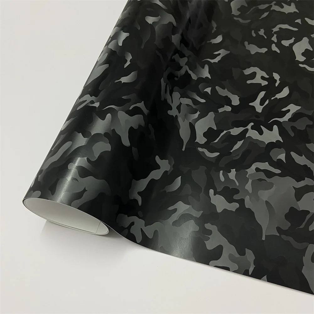 

Стелс-камуфляжная виниловая пленка Ghost, пленка из углеродного волокна, рулонные наклейки для упаковки автомобиля, мотоцикла