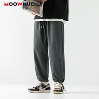 spring mens casual trousers fashion pants overalls 2022 autumn male warm corduroy ankle length hombre new youth loose moownuc