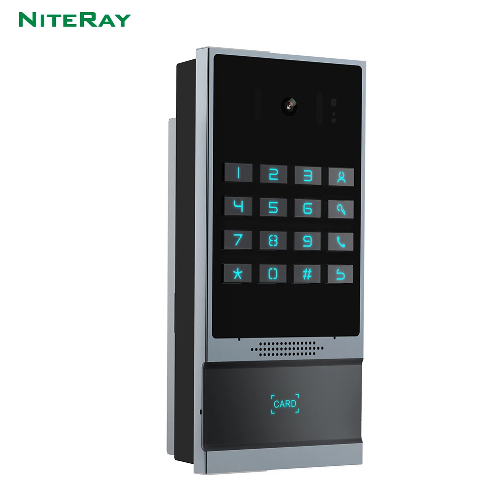 New Arrival VoIP Video Door Phone Outdoor SIP Intercom 1080P Video Smart Doorbell Motion Detection and Night Viewed with IR LED