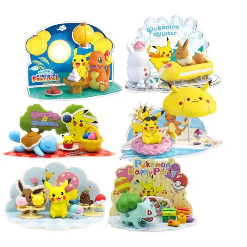 

Аниме Покемон Бульбазавр Pikachu чармандер Eevee Сквиртл мальчик девочка мультфильм сделай сам 3D модель игрушки подарок для детей на день рождения