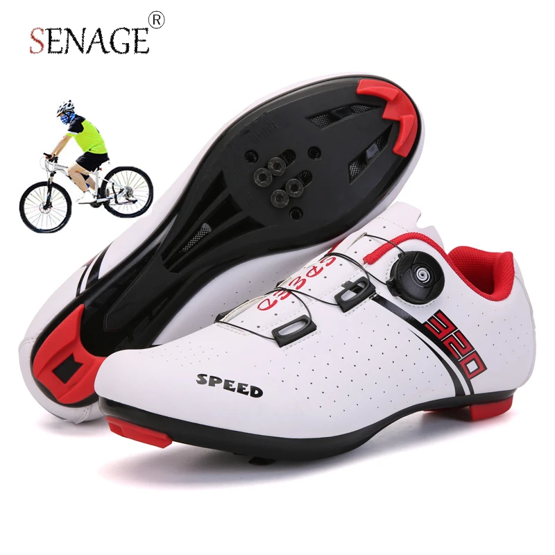 

SENAGE Cycling Shoes Mtb Road Cleats Shoe Men Sports Dirt Road Bike Boots Speed Sneaker SPD Racing Speed Cycling Footwear