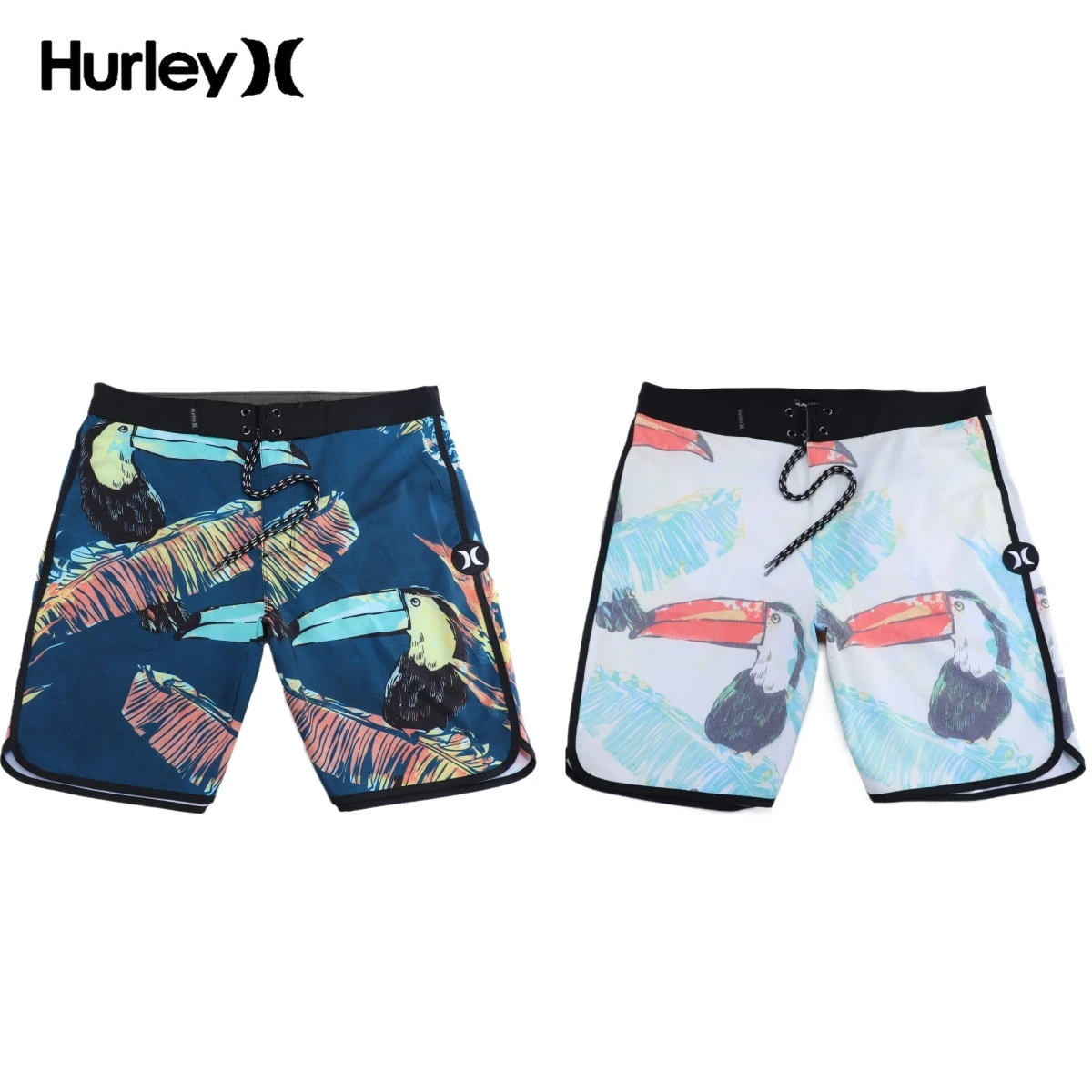 

Hurley Пляжная Одежда Мужская Fit Men Beach Leisure Sports Seaside Surf Print Large Size Shorts Swimwear With Pockets Gym Pants