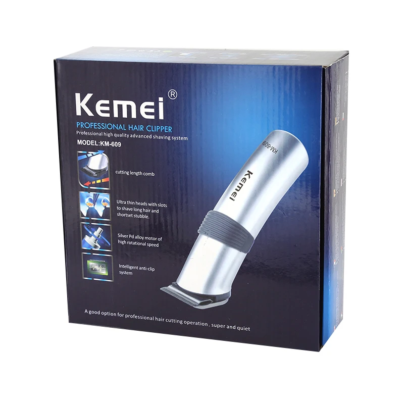 Перезаряжаемая машинка для стрижки волос от Kemei триммер профессиональный