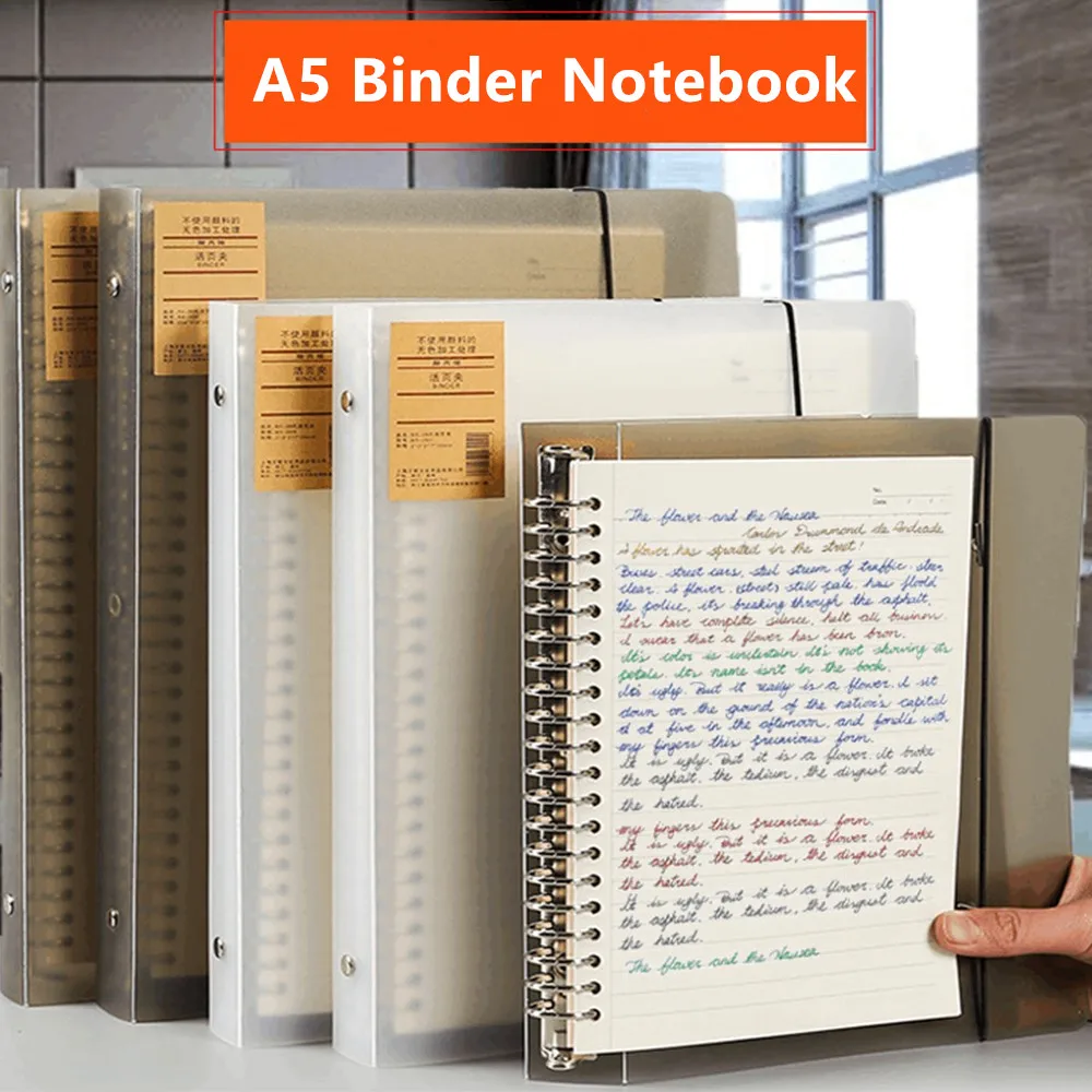 

1Pcs A5 Loose Leaf Refill Binder Notebook Blank/Line/Grid/Cornell Metal Ring Planner Notebook School Office Stationery Supplies