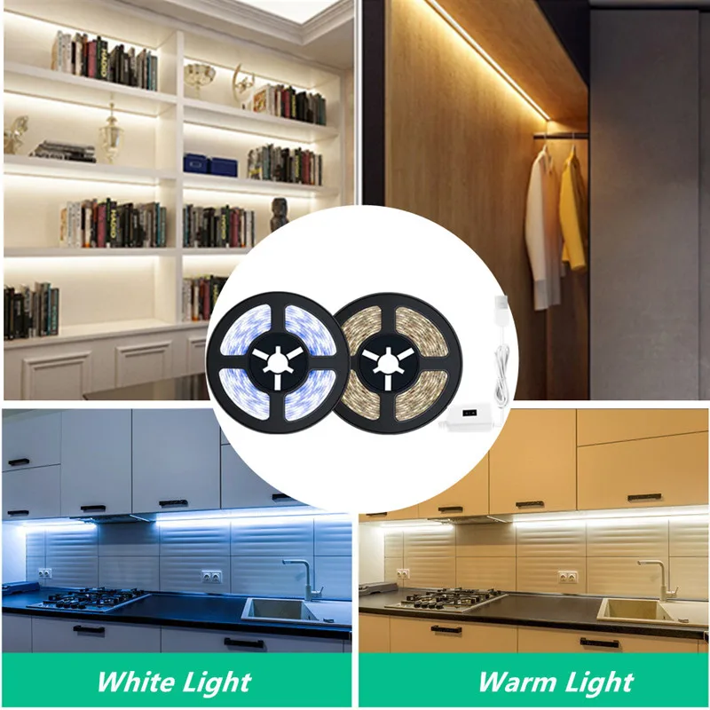 

Hand Sweep Waving ON OFF Waterproof Night Lamps Sensor TV Kitchen Under Cabinet Lamp USB Motion Backlight DC 5V LED Light Strip