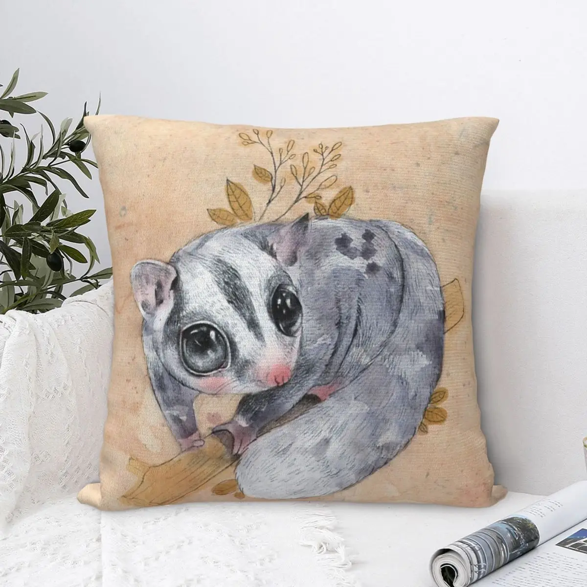 

Sugar Glider 1 Pillow Case Pillow Cover Kawaii With Zipper Pillow Cover Decorative Pillow
