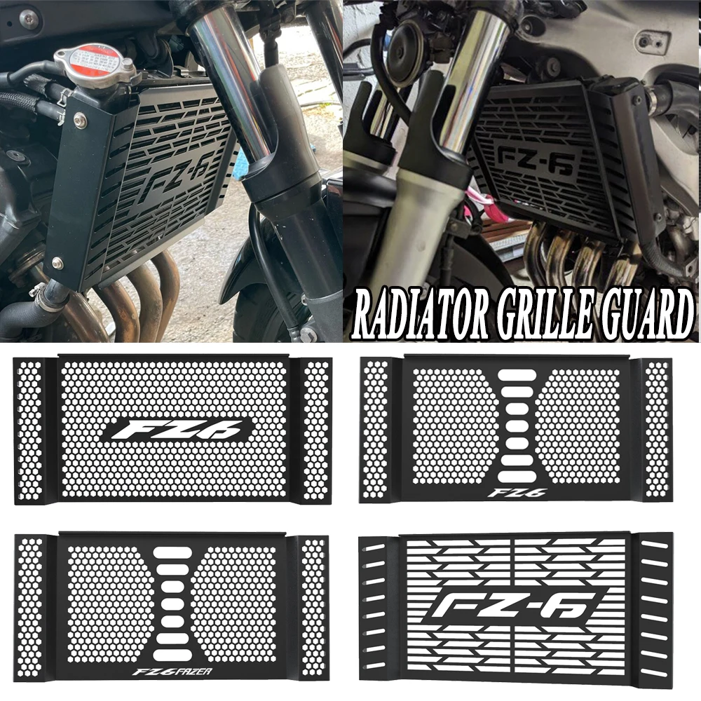 

Защитная решетка радиатора для мотоцикла с ЧПУ, защита для решетки радиатора, защитная крышка для мотоцикла Yamaha FZ6 FZ 6 FAZER 2007 2008 2009 2010, аксессуары