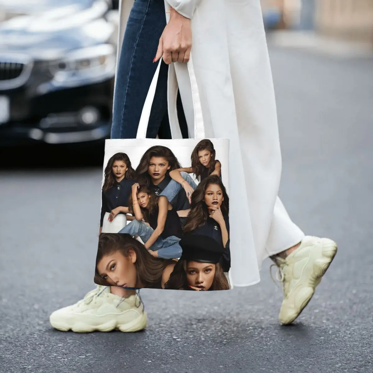 

Zendaya Women Totes canvas handbag canvas shopping bag