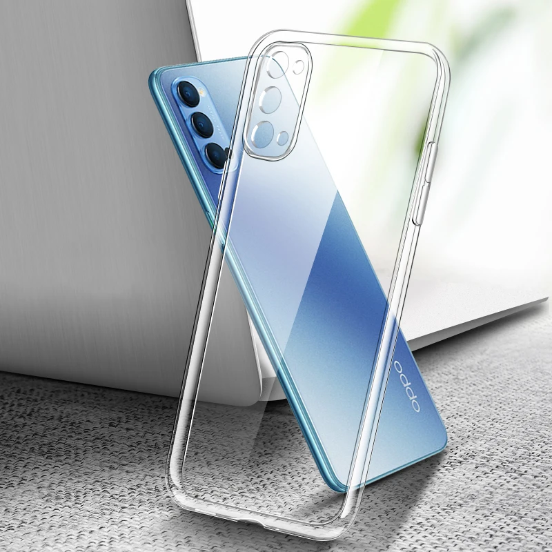 

Transparent Back Cover for OPPO Reno 4 Pro SE Lite 4F Z Phone Case 360 Clear Soft Funda Reno4 4SE 4Pro 4Lite F 4Z 4G 5G Global