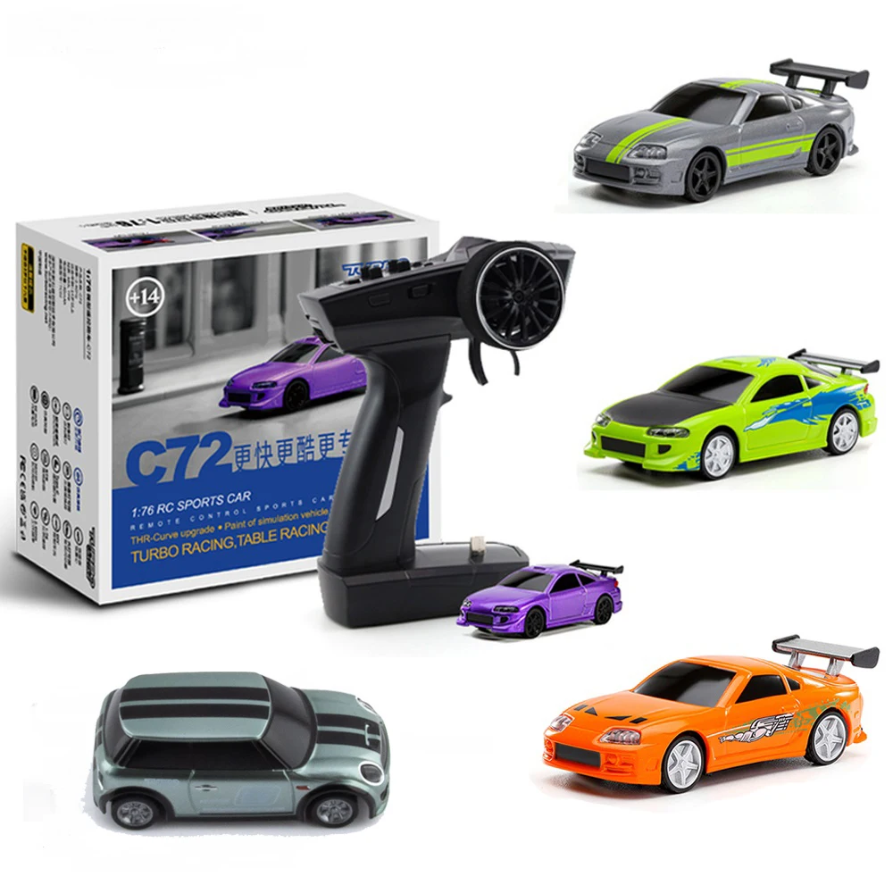 Турбо гонки RTR 1/76 две радиоуправляемые машины 3-я Юбилейная версия мини полная пропорциональная детская игрушка электромобиль внедорожник
