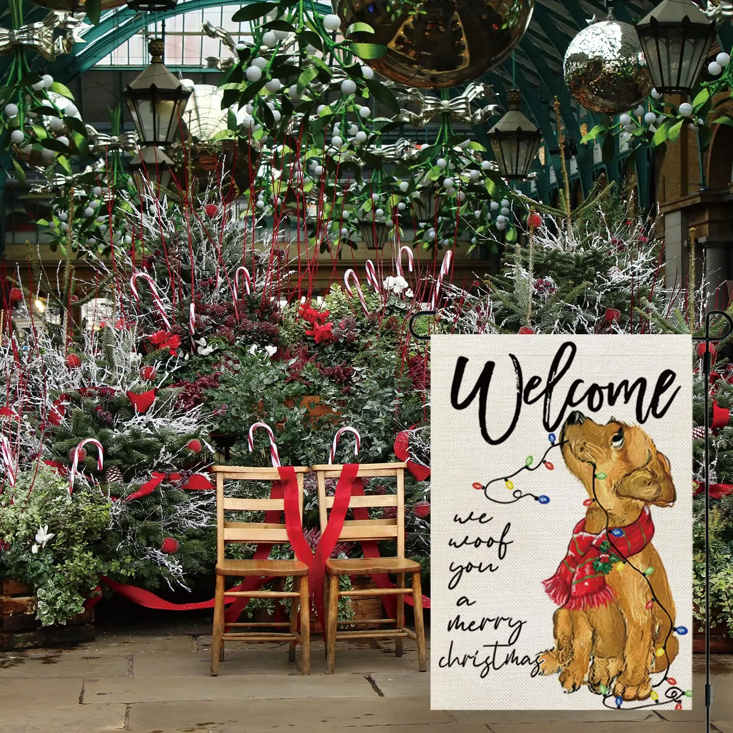 

Thanksgiving Garden Flag Fall Season Winter Seasonal Yard Flag Vivid Color Fade Proof Dorm Banner Living Room UV Resistant