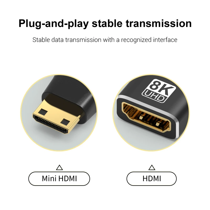 Мини-адаптер HDMIMicro HDMI-HDMI адаптер 8K 60 Гц 4K 120 Гц144 Гц (art.: 3920c097e538d) - 3920c097e538d