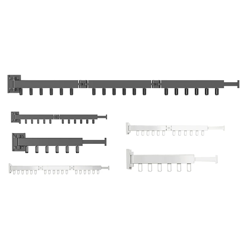 

Складная вешалка для одежды, настенное крепление, выдвижная сушилка для ткани, алюминиевая сушилка для белья, экономия места, сушилка, акция