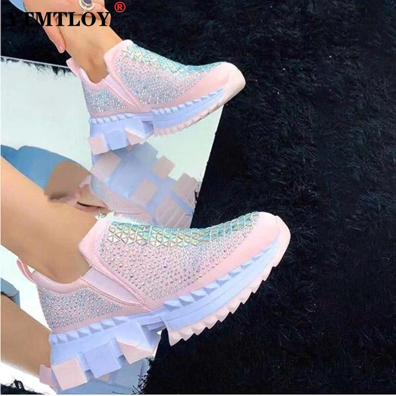 

Zapatos De Mujer New Casual Thick-soled Shoes Women Soft and Breathable Air Cushion Loafers Ladies Platform Sneakers
