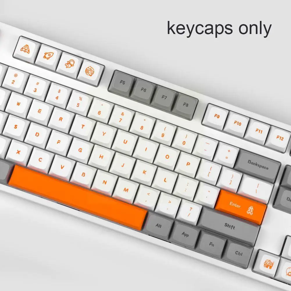 

130 Keys Happy Planet PBT Sublimation XDA Height Mechanical Keyboard Keycaps For 61/64/68/78/84/87/96/980/104/108 Key Caps T1M0