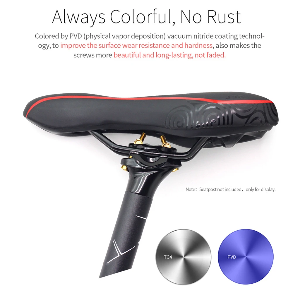 2 комплекта винтов для горного велосипеда крепежный винт из сплава Ti M6x30/35/40