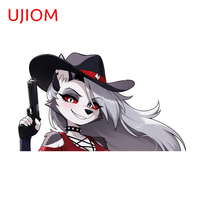 

Наклейка UJIOM Helluva Boss Cool Loona с пистолетом