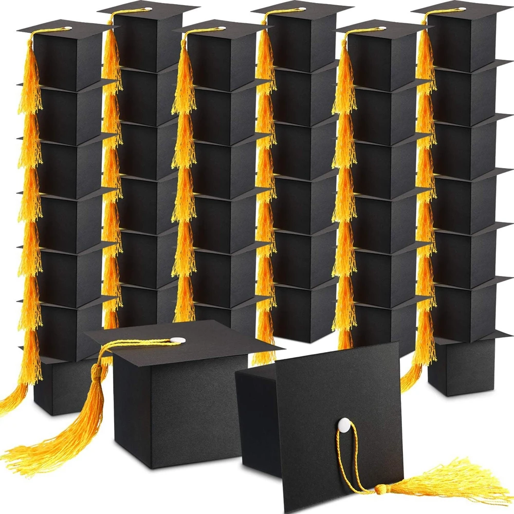 6cm Graduation Party Favors Candy Box Graduation Cap Gift Boxes Graduation Party Decorations for Class of 2023 Students