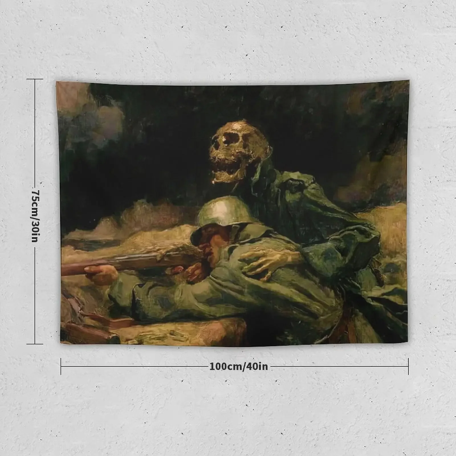 Гобелен Смерть направляет пулю Ханса ларвина украшение для гостиной кровати