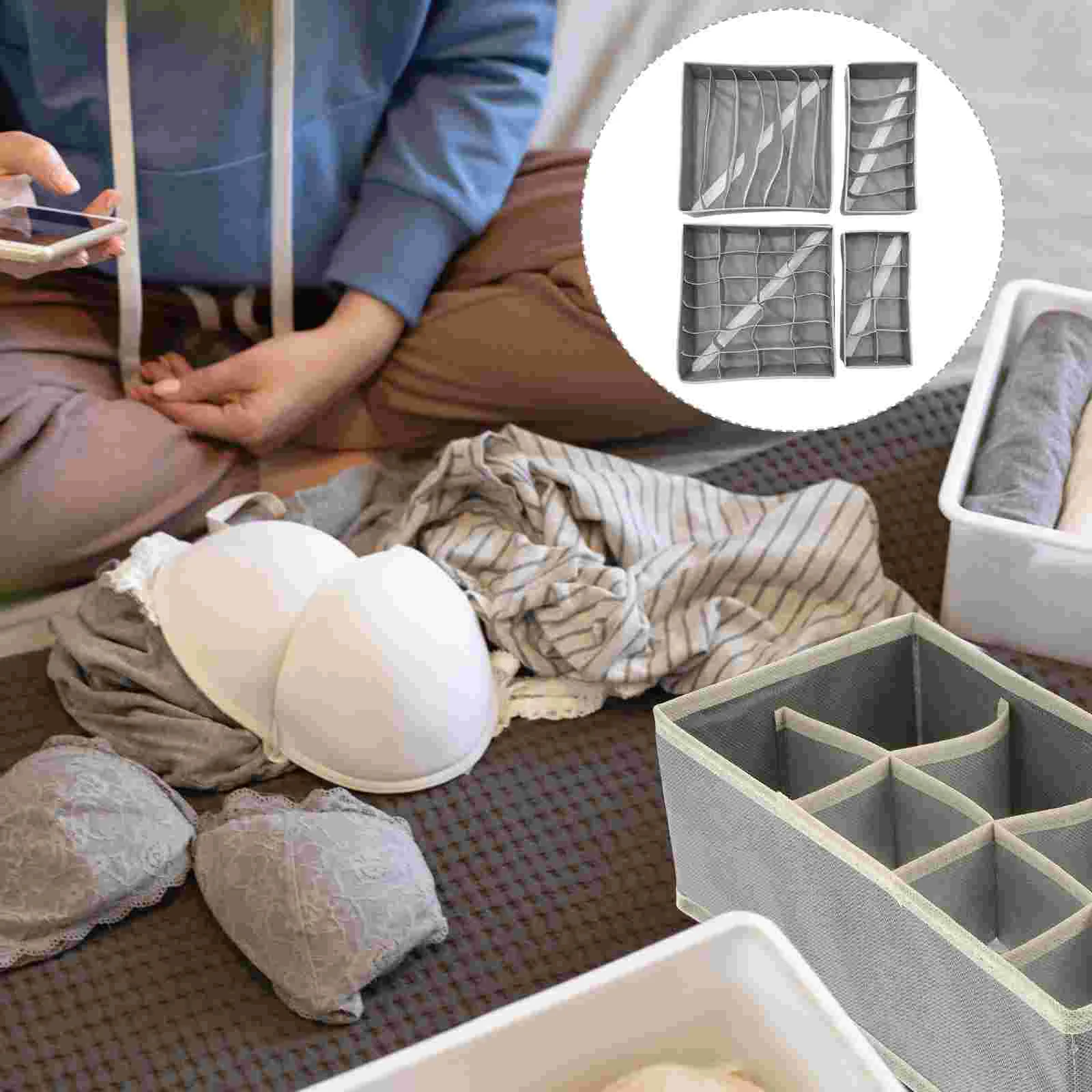 

4pcs Organizer Underpants Organizer Storage Organiser Drawers Sock Organizer Drawer Organizer