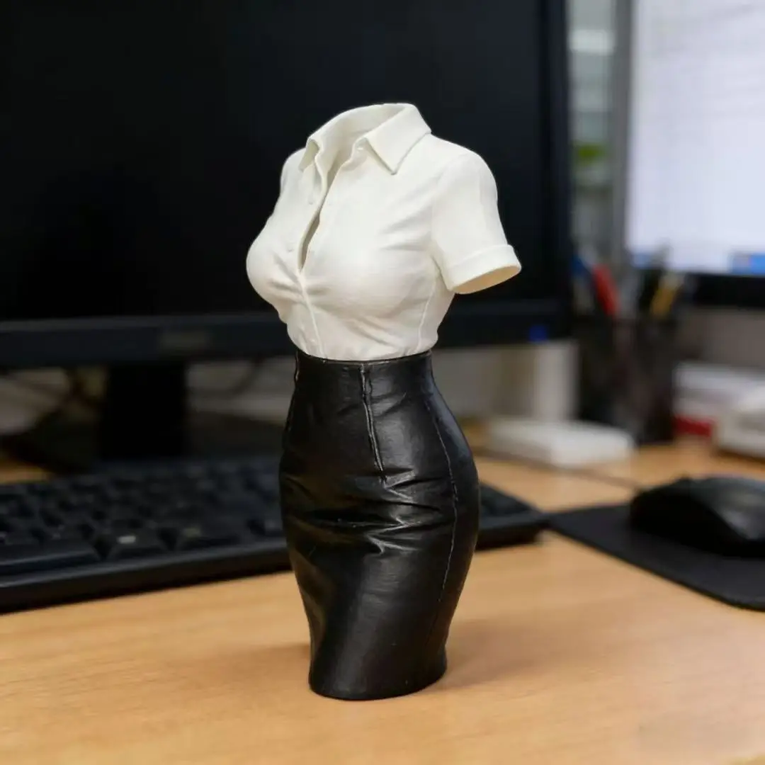 Сексуальная Секретарша: 3D-печатная подставка для ручек и карандашей в виде женского тела, современная художественная скульптура-бюст, креативный цветочный горшок, декор для дома и рабочего стола (art.: 3920db019c581) - 3920db019c581
