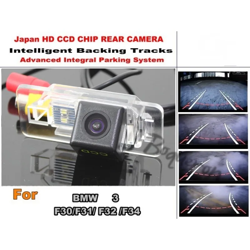 

Smart Tracks Chip Camera / For BMW 3 F30 F31 F32 F34 HD CCD Intelligent Dynamic Parking Car Rear View Camera