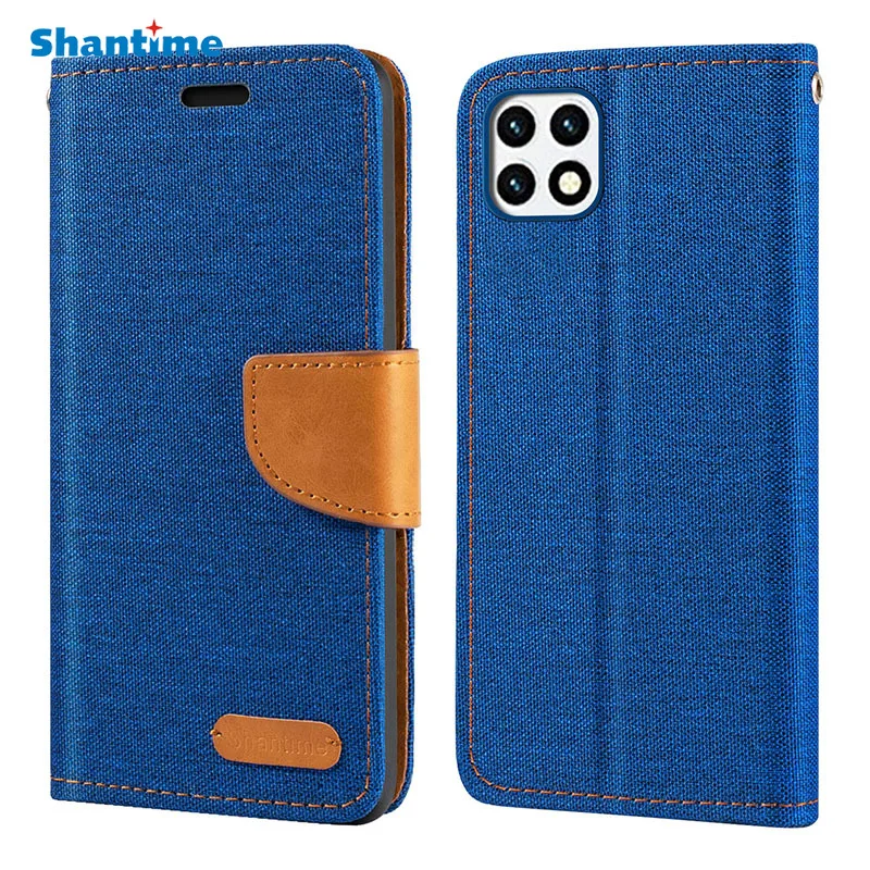 Оксфордский кожаный кошелек-чехол для Boost Celero 5G с магнитной откидной крышкой и мягкой задней крышкой TPU