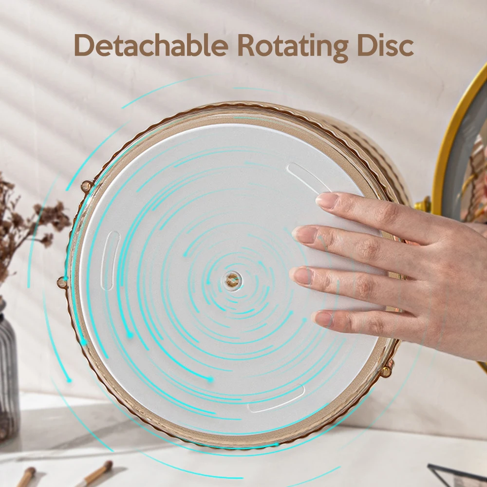 Роскошный Настольный органайзер для косметики вращающийся на 2/3 ° 360 слоев