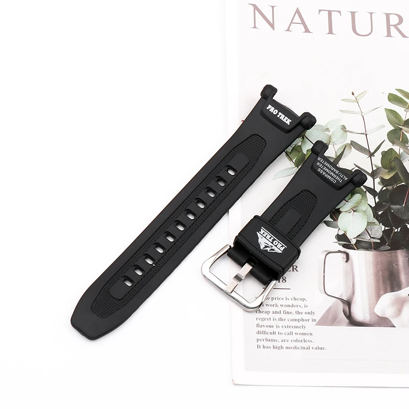 Resin strap Suitable for Casio PRG-40 240 3246 2272 PAG-40 Men's men's sports mountaineering strap watch accessories
