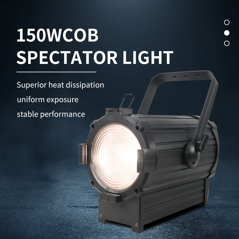 Светодиодный светильник COB Френеля с зумом 300 Вт/150 Вт со светодиодной подсветкой