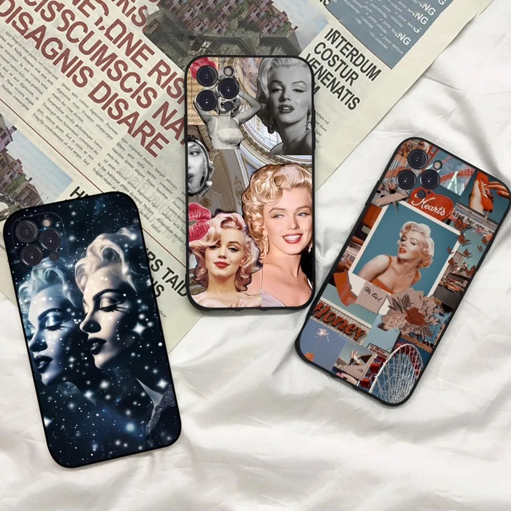 Чехол для телефона M-Marilyn M-Monroes iPhone 15 14 11 12 13 Mini Pro XS Max Cover 6 7 8 Plus X XR SE 2020 Funda Shell