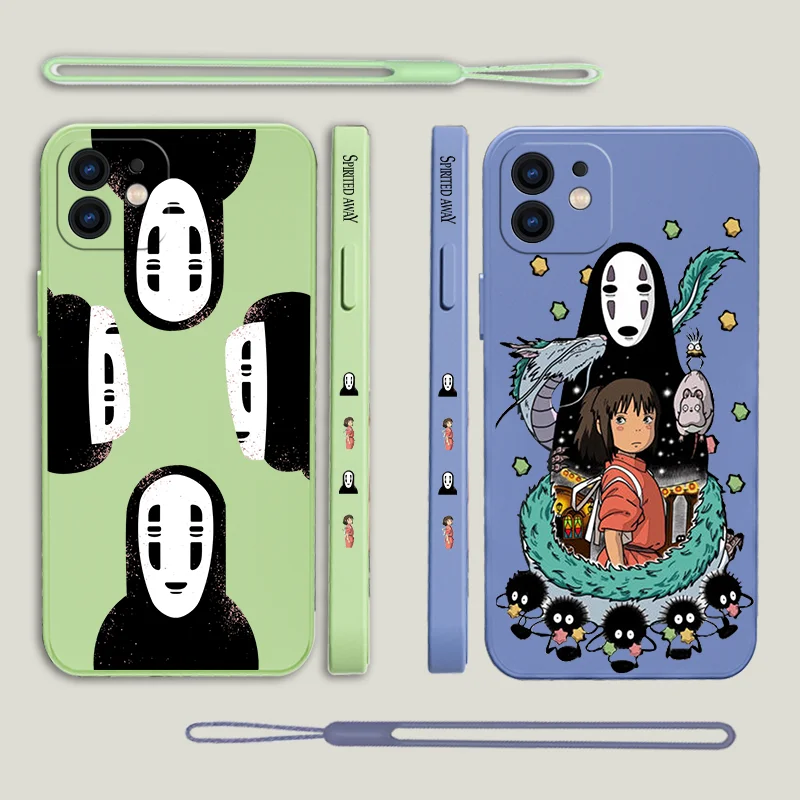 

Spirited Away Anime Phone Case For Xiaomi Redmi Note 12 11 11T 10 10S 9 Pro Plus 10C 9A 9C 9T K40 K50 K60 4G 5G With Hand Strap